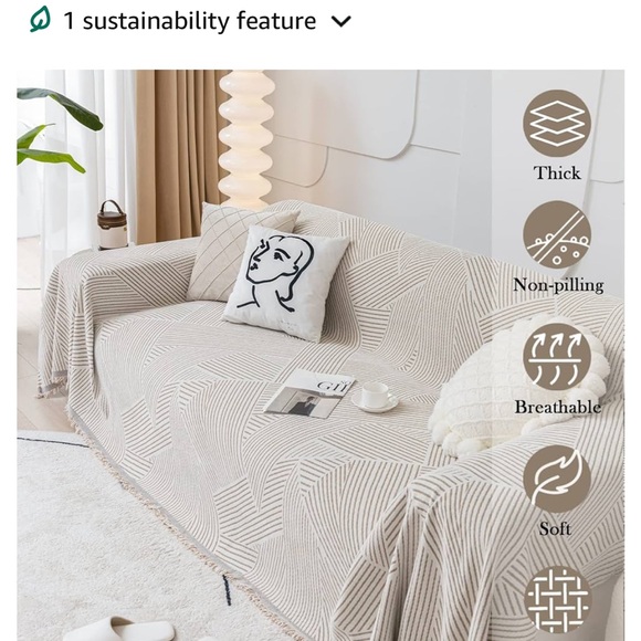 2 couch covers washed but never used size XL and L - Picture 4 of 8